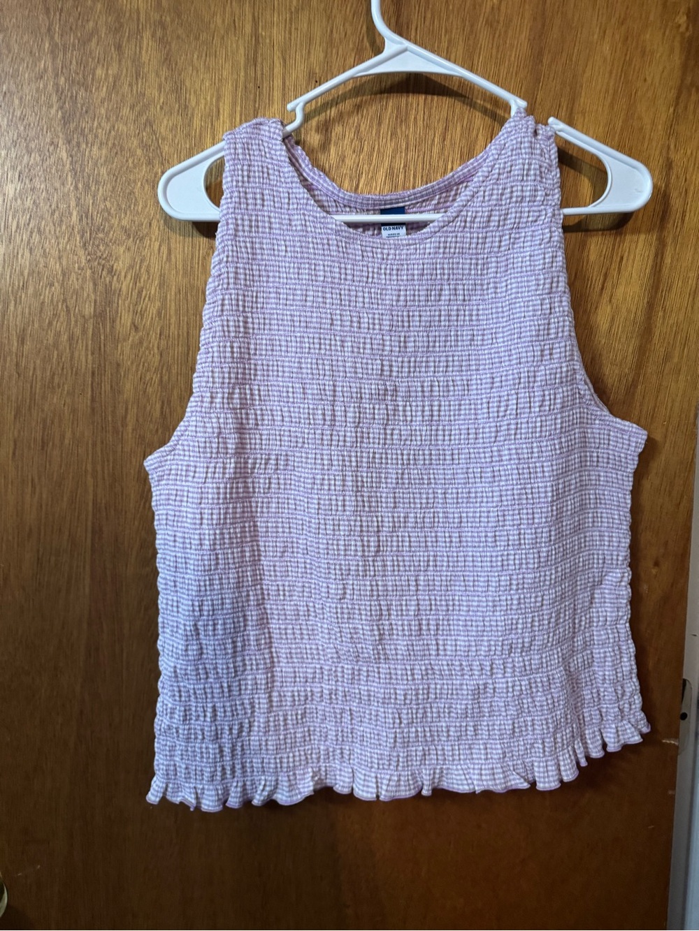 Old Navy Lavender Crinkle Tank Top